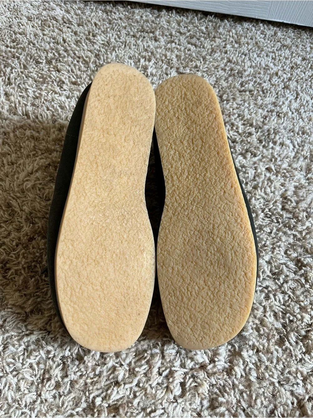 Clarks olive suede